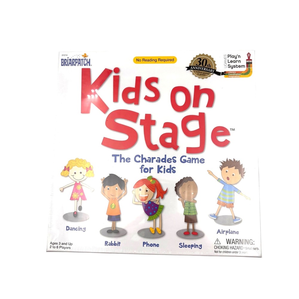 Kids on Stage The‎ Charades Game Kids Briarpatch Ages 3 and Up 2 to 6 Players